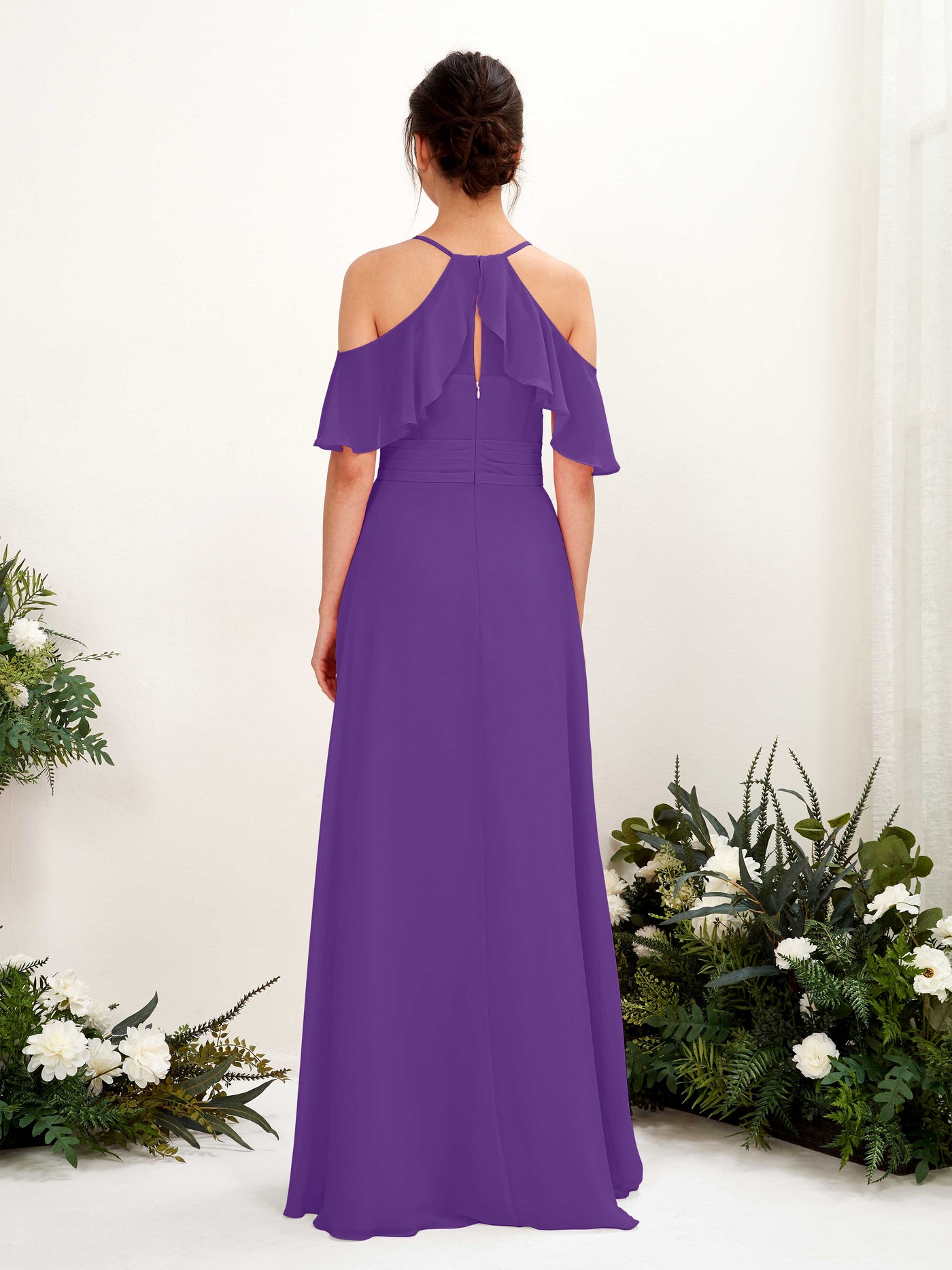 Carlyna A-Linien Carmen Ausschnitt Bodenlang Brautjungfernkleider Regency #farbe_regency