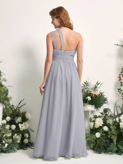 Carlyna A-Linien-Kleid Bodenlang One-Shoulder Chiffon Brautjungfernkleid Staubiger Lavendel #farbe_staubiger-lavendel