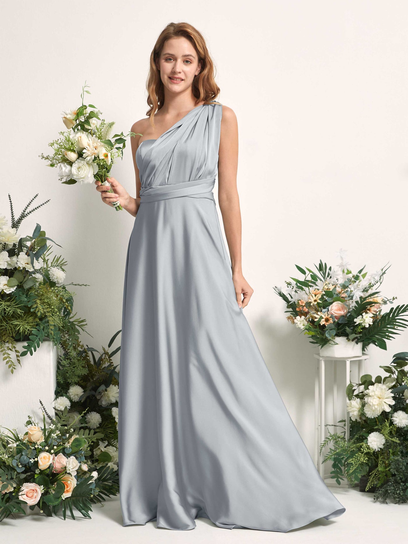Carlyna A-Linien-Kleid Herzausschnitt Bodenlang Brautjungfernkleid Baby Blau #farbe_baby-blau