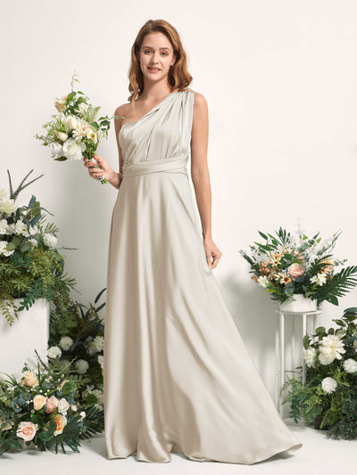 Carlyna A-Linien-Kleid Herzausschnitt Bodenlang Brautjungfernkleid Champagner #farbe_champagner