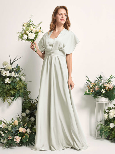Carlyna A-Linien-Kleid Herzausschnitt Bodenlang Brautjungfernkleid Elfenbein #farbe_elfenbein