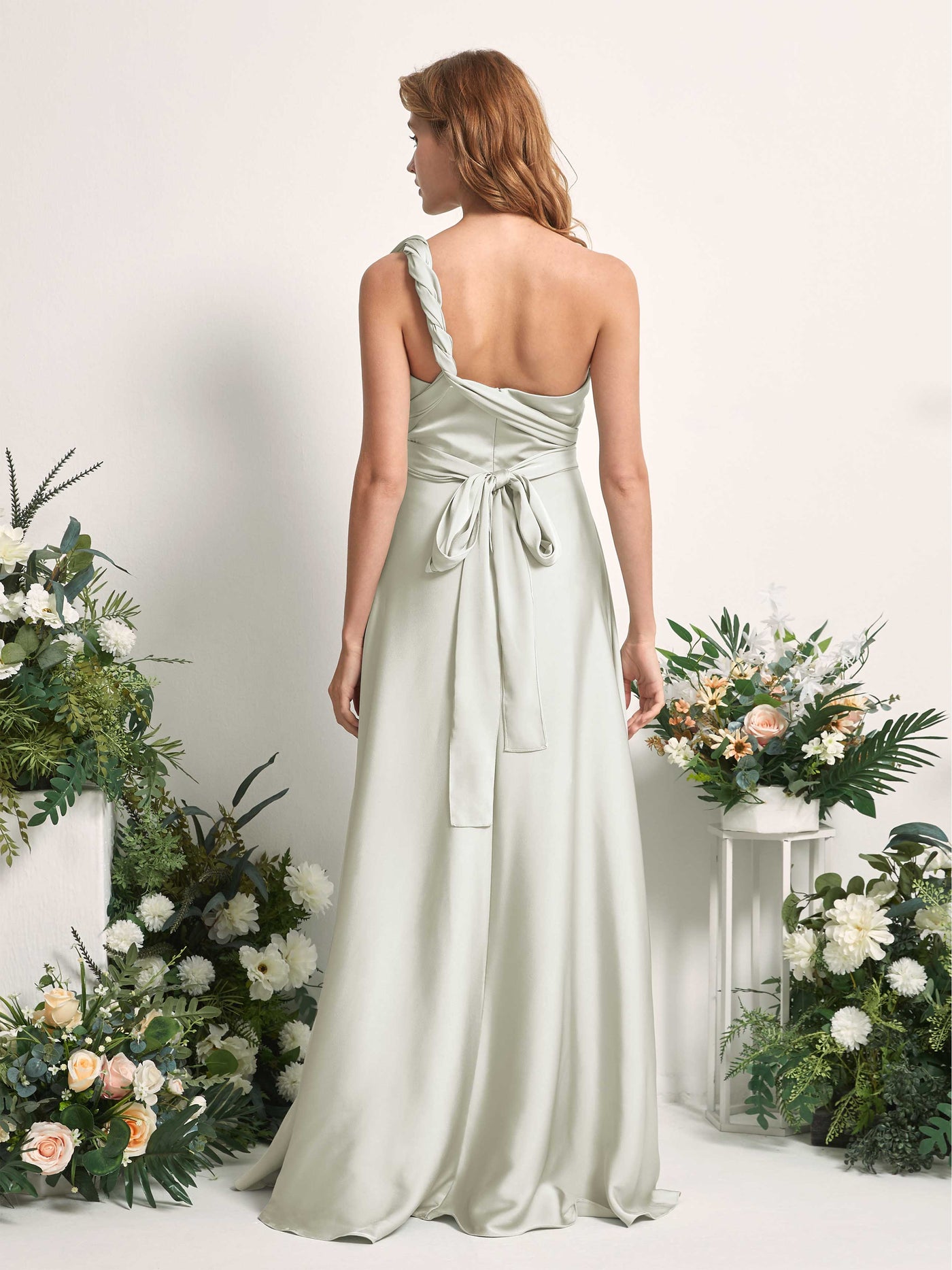 Carlyna A-Linien-Kleid Herzausschnitt Bodenlang Brautjungfernkleid Elfenbein #farbe_elfenbein