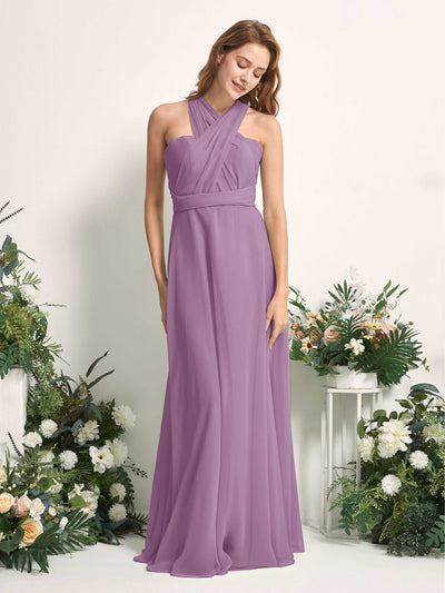 Carlyna A-Linien-Kleid Herzausschnitt Bodenlang Brautjungfernkleid Orchideen-Nebel #farbe_orchideen-nebel