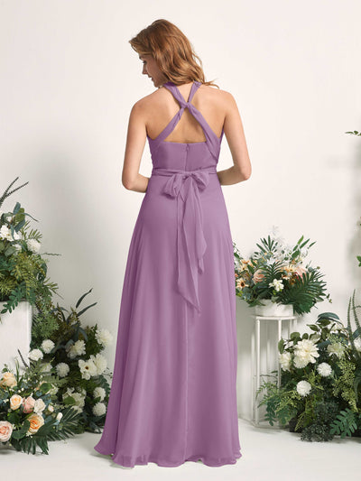 Carlyna A-Linien-Kleid Herzausschnitt Bodenlang Brautjungfernkleid Orchideen-Nebel #farbe_orchideen-nebel