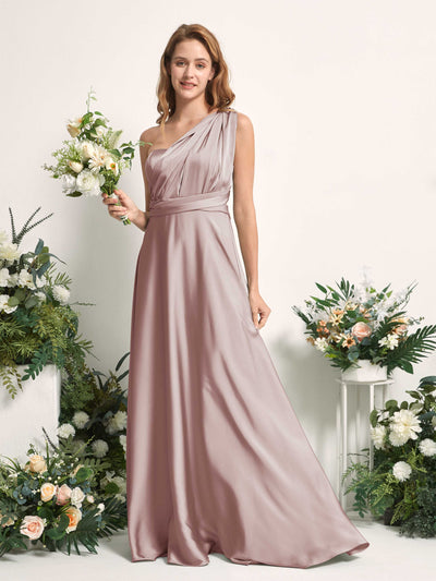 Carlyna A-Linien-Kleid Herzausschnitt Bodenlang Brautjungfernkleid Staubige Rose #farbe_staubige-rose