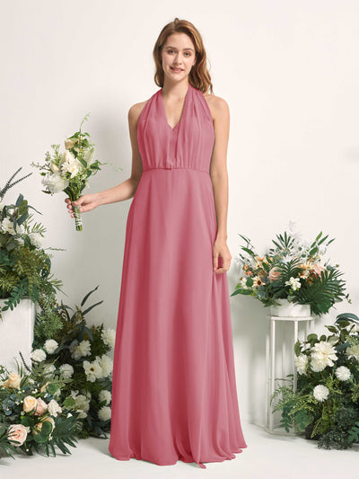 Carlyna A-Linien-Kleid Herzausschnitt Bodenlang Brautjungfernkleid Wüstenrose #farbe_w-stenrose
