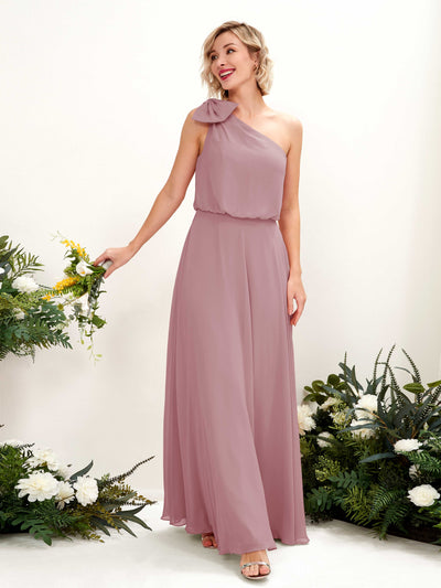 Carlyna A-Linien-Kleid One-Shoulder Bodenlang Brautjungfernkleid Klassisch Mauve #farbe_klassisch-mauve
