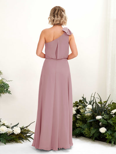 Carlyna A-Linien-Kleid One-Shoulder Bodenlang Brautjungfernkleid Klassisch Mauve #farbe_klassisch-mauve