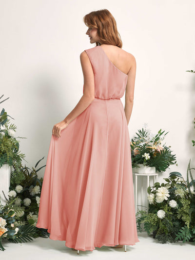 Carlyna A-Linien-Kleid One-Shoulder Bodenlang Brautjungfernkleider Champagner-Rose #farbe_champagner-rose