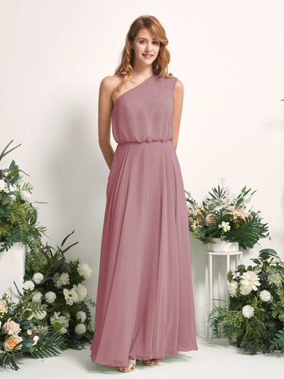 Carlyna A-Linien-Kleid One-Shoulder Bodenlang Brautjungfernkleider Klassisch Mauve #farbe_klassisch-mauve