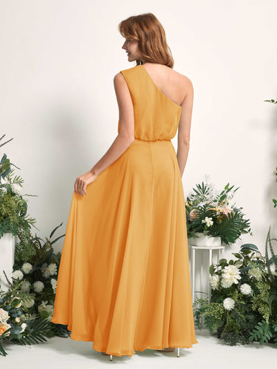 Carlyna A-Linien-Kleid One-Shoulder Bodenlang Brautjungfernkleider Mango #farbe_mango