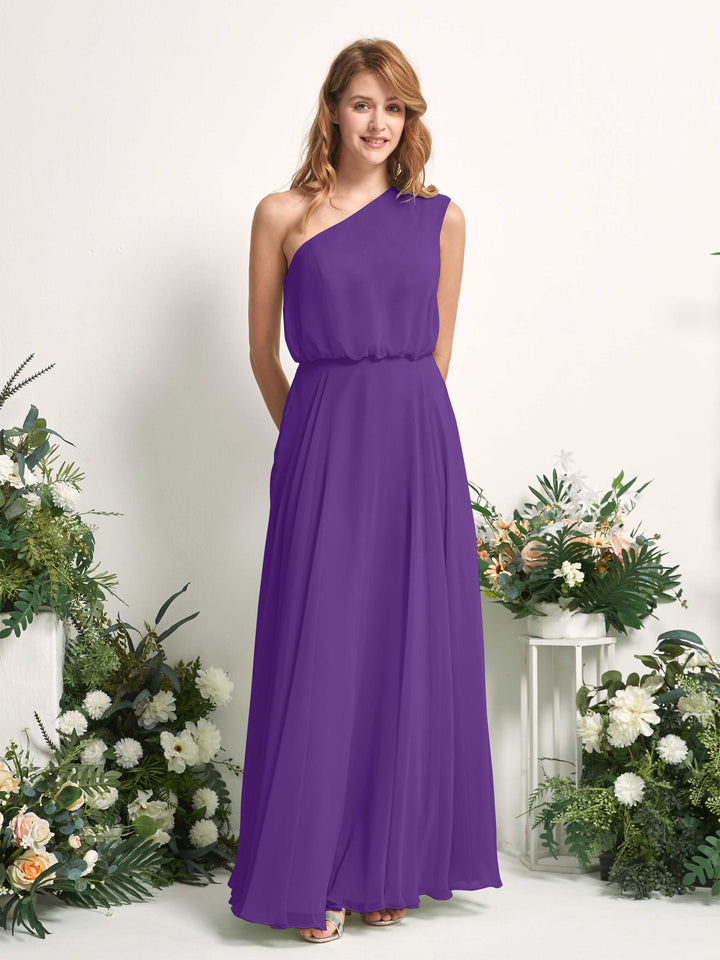 Carlyna A-Linien-Kleid One-Shoulder Bodenlang Brautjungfernkleider Regency 