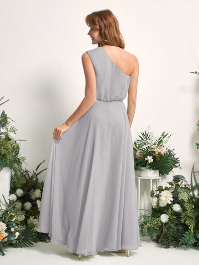 Carlyna A-Linien-Kleid One-Shoulder Bodenlang Brautjungfernkleider Taube #farbe_taube