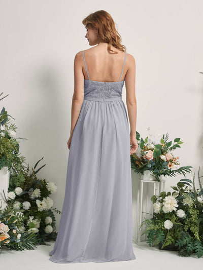 Carlyna A-Linien-Kleid U-Ausschnitt Bodenlang Chiffon Brautjungfernkleider Staubiger Lavendel #farbe_staubiger-lavendel
