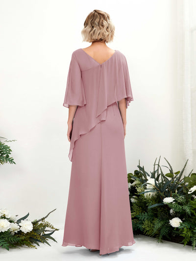 Carlyna A-Linien-Kleid Vokuhila Umhang-Ärmel Brautjungfernkleider Klassisch Mauve #farbe_klassisch-mauve