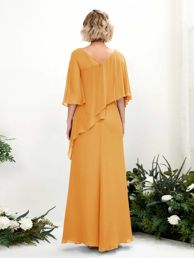 Carlyna A-Linien-Kleid Vokuhila Umhang-Ärmel Brautjungfernkleider Mango #farbe_mango