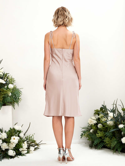 Carlyna Etui Wasserfall knielang Brautjungfernkleid Perlrosa #farbe_perlrosa