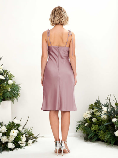 Carlyna Etui Wasserfall knielang Brautjungfernkleid Rosenquarz #farbe_rosenquarz