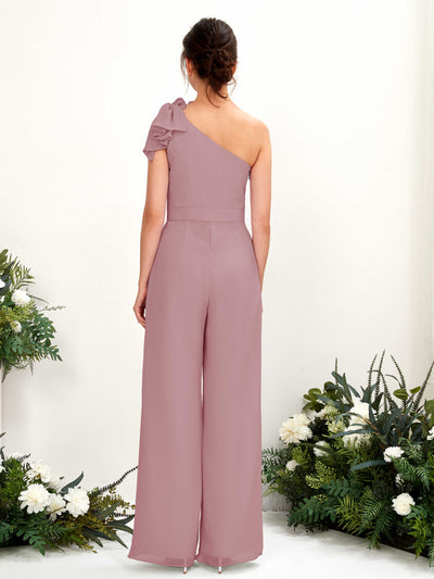Carlyna Overall One-Shoulder Bodenlang Brautjungfernkleid Klassisch Mauve #farbe_klassisch-mauve