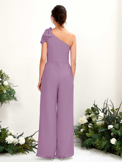 Carlyna Overall One-Shoulder Bodenlang Brautjungfernkleid Orchideen-Nebel #farbe_orchideen-nebel