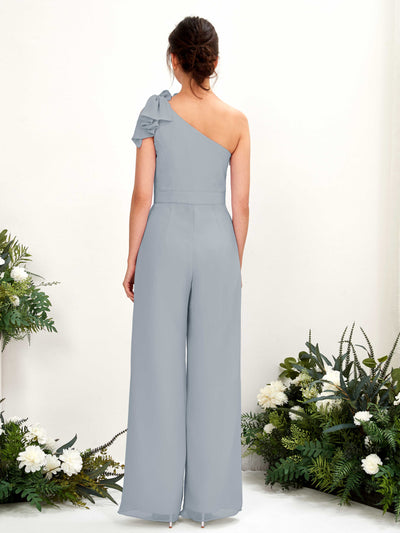 Carlyna Overall One-Shoulder Bodenlang Brautjungfernkleid Staubiges Blau-Upgrade #farbe_staubiges-blau-upgrade